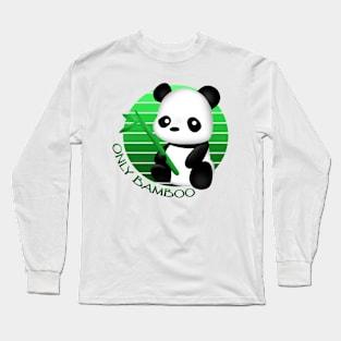 Panda - Only Bamboo Long Sleeve T-Shirt